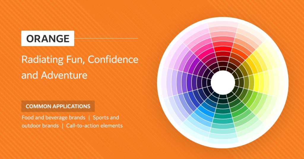 Orange - radiating fun, confidence, and adventure