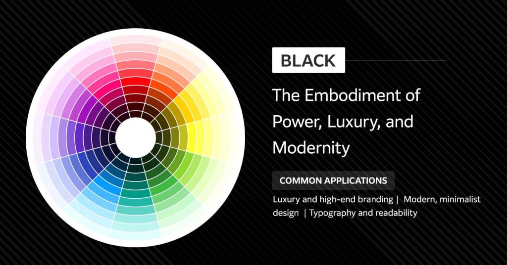 Black - the embodiment of power, luxury, and modernity